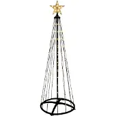 Wellhome Weihnachtsbaum Mit 550 Warmweißen Led-lichtern Mit Fernbedienung 300 Cm