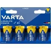 Varta 4920, Wiederaufladbarer Akku, LR20, 1,5 V, 4 Stück(e), Blau, 61,5 mm