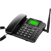 Maxcom MM43D, Analoges Telefon, Kabelgebundenes Mobilteil, Freisprecheinrichtung, Schwarz