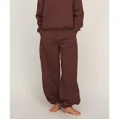 Hunkemoller Jogginghose aus Angerautem Sweat Braun