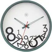 NXt - 7364GN - Wanduhr - 30cm - grün - Dropped Numbers