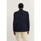 Bugatti Anzugsakko "Mix & Match", Herren, Gr. 48, blau (390, marine), 75% Wolle, 22% Polyester, 3% Elasthan, unifarben, normal, Manschette, Sakkos Anzugsakko, Modern Fit