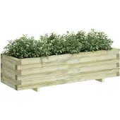 vidaXL Hochbeet 120x40x30 cm Holz Rechteckig