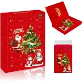 Dripio Leere Adventskalender-Box, 24 Fächer, DIY, Karton, 30,5x25 cm