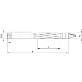 Beck Handreibahle DIN859 HSS 10,0mm