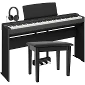 Yamaha P225 Digitalpiano-Paket mit X-Ständer schwarz