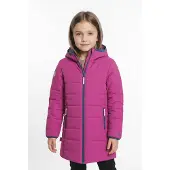 TROLLKIDS Stavanger Coat Mädchen-Wintermantel, Beerenrosa/Blau, Gr. 104 (219-243)