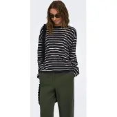 ONLY Onlhappy L/S O-Neck Stripe Tee Jrs