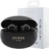 GUESS Bluetooth-Kopfhörer GUTWST50EKTWS + Dockingstation schwarz/schwarz Classic EST