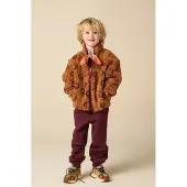 Sissy-Boy Teddy-Jacke Mit Smileymuster - Braun | Größe: 98-104
