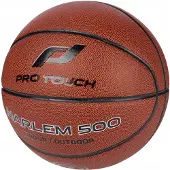 PRO TOUCH Basketball "HARLEM 500 II" Gr. 7, braun (braun, schwarz), Bälle, 7, Basketball, mit sehr guter Griffigkeit, für Indoor- und Outdoorbereich