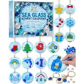 Dripio Bastel-Adventskalender 2026 mit Seeglas, 24 Teile