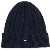 Tommy Hilfiger Beanie "ESSENTIAL CABLE BEANIE" Regular fit mit Markenlogo