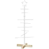 Syfax Metall-Weihnachtsbaum mit Ständer KUOPIO 90 cm Stahl Weiß