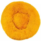 Sonstiges Hundebett Katzenbett Flauschig Rund aus Plüsch 80CM Goldgelb