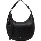 Marc O'Polo Leder Umhängetasche Schultertasche Bellilo Crossbody Bag Black schwarz