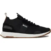 BOSS Sneakers mit gestricktem Obermaterial Grösse 45