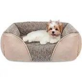 Merkloos Elzusha – Waschbares Hundebett mit orthopädischer Unterstützung, braun