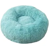 Sonstiges Hundebett Katzenbett Flauschig Rund 110cm Smaragdgrün