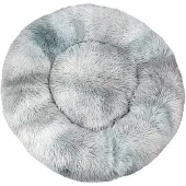 Sonstiges Hundebett Katzenbett Flauschig Rund Plüsch Donut Kissen 70cm Dunkelblau