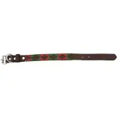 Lexhis 2.5 Cm Leather Navajo Hundehalsband
