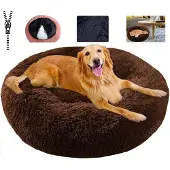 Sonstiges Haustierbett flauschig, waschbar, dunkelbraun, 4XL (110cm)