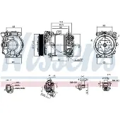 Nissens Kompressor, Klimaanlage ** FIRST FIT ** 891261