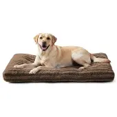 Sonstiges Hundebett Waschbar Flauschig Dunkelbraun 90x60x9cm