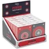 Toy Planet Poker Plastikkartenspiel Silber Silber One Size
