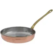 Ich-zapfe Bratpfanne, Kupferpfanne - aus Kupfer und Messing, 14cm