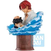 Banpresto Piratenfigur Shanks & Ruffy, 15 cm, einteiliges rotes Haar