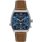 Zeppelin 8336-3 Herrenuhr Metropolis Mondphase Cognac/Blau