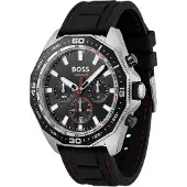 HUGO BOSS Energy Herrenuhr Chronograph silber schwarz HB1513969