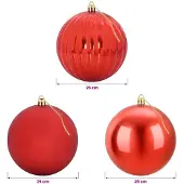 vidaXL Weihnachtsbaumkugeln
