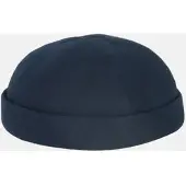 HANSEHELD Docker Cap Leinen Blau Kurz Flach Segler Sailor Cap