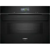 Siemens studioLine CM936GCB1 - iQ700 Backofen mit Mikrowelle mit 5 Jahre Garantie, Schwarz/Edelstahl, 60 x 45 cm