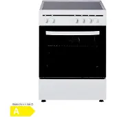 PKM EH4-60 GK6 Elektroherd, Weiß, 56 l Volumen, 60 cm Breite, , Ober-/Unterhitze + Umluft, 4 Kochfelder