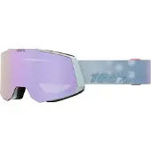 100% Snowcraft Hiper Ski Goggles Blau Mirror Lavender Lens/CAT3