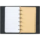 Brunnen Ringbuch A7 Kunstleder 6 Ringe 10mm incl. Einlage schwarz