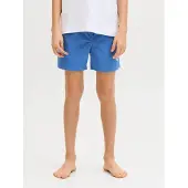 Jack & Jones Junior Badeshorts "JPSTMAUI SURF DOUBLE WB SWIMSHORT SN JNR" mit Logobund und Kordelzug