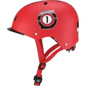 Globber - Kinderhelm Elite Lights New Red Racing XS/S
