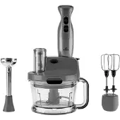 Karaca Küchenmaschine Pro-Multimax 6 in 1 Mehrzweck Küchenmaschine Zerkleinerer Küchenroboter Spacegrau 2000W