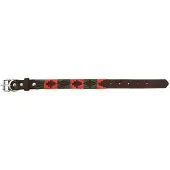 Lexhis 2.5 Cm Leather Navajo Hundehalsband