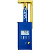 Varta Batterietester, LCD Digital für AA, AAA, C, D, 9V, Retail Blister
