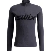 Swix RaceX Merino Half Zip, Herren, dunkelgrau