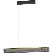 Eglo connect.z Smart-Home LED Pendelleuchte Kokomo-Z, Hängelampe aus Holz und Metall, ZigBee, App, Sprachsteuerung Alexa, FSCM70HB, CCT, RGB, dimmbar