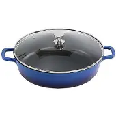 Contacto AluChef Bräter, rund 32 cm / blau