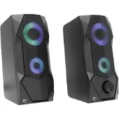 White Shark FLOW, 2.0 Kanäle, Kabelgebunden, 5 W, 180 - 20000 Hz, Schwarz