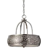 Elstead Lighting Elstead Zara Kronleuchter E27 4-fach Gebürsteter Stahl