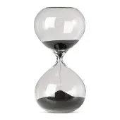 Pols Potten - Ball Sanduhr S, schwarz